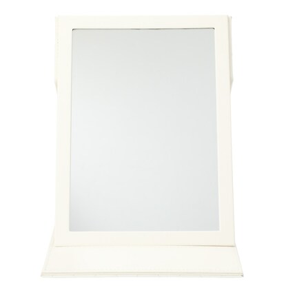 【デコホーム商品】折立ミラー(ラティス WH L) [4]