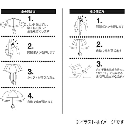 自動開閉傘54cm(ブラック) [4]