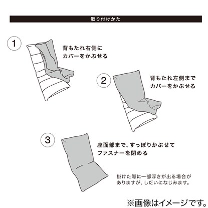 座椅子 Ｎライン・LC-B03専用カバー(LC-B03 NV) [2]