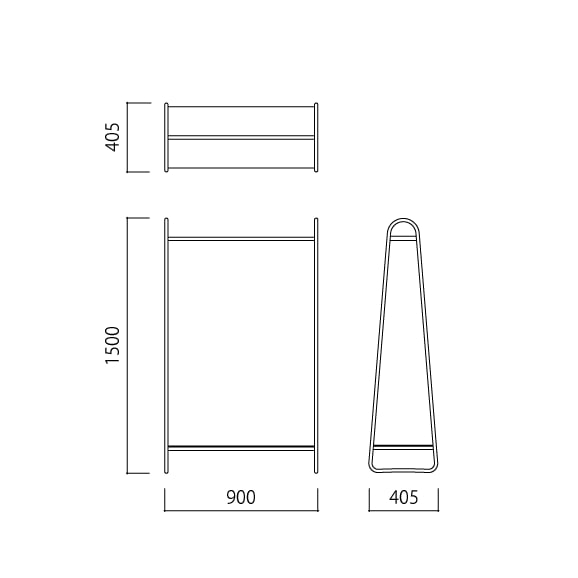 [IDEE]PAUL HANGER STAND ANTON brown [3]