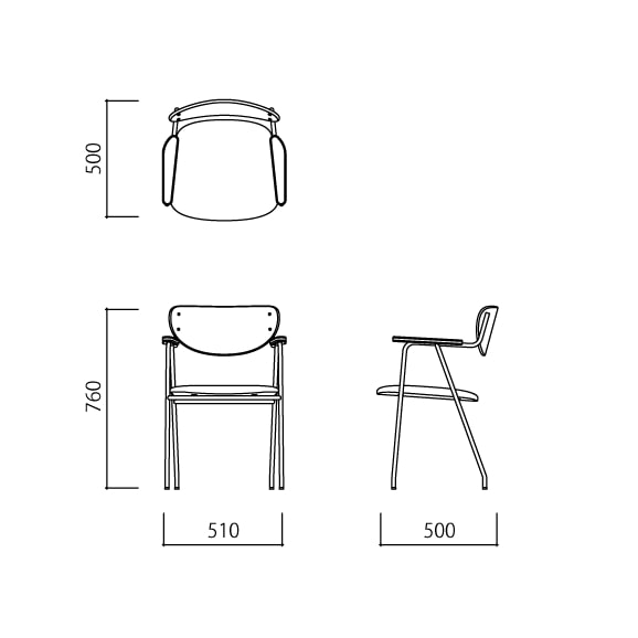 DJANGO ARM CHAIR WH CA1497 [3]