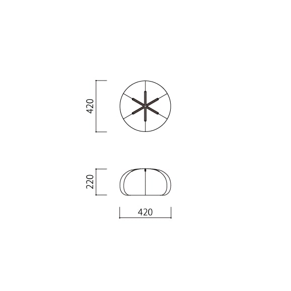 [IDEE]MINI PUUF (Cover MELANGE ASH GRAY) [3]