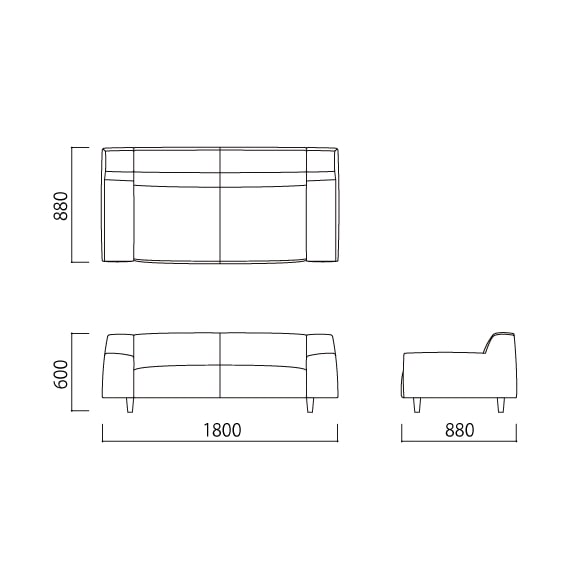 [IDEE]PLAISIR SOFA BLUE GRAY [5]