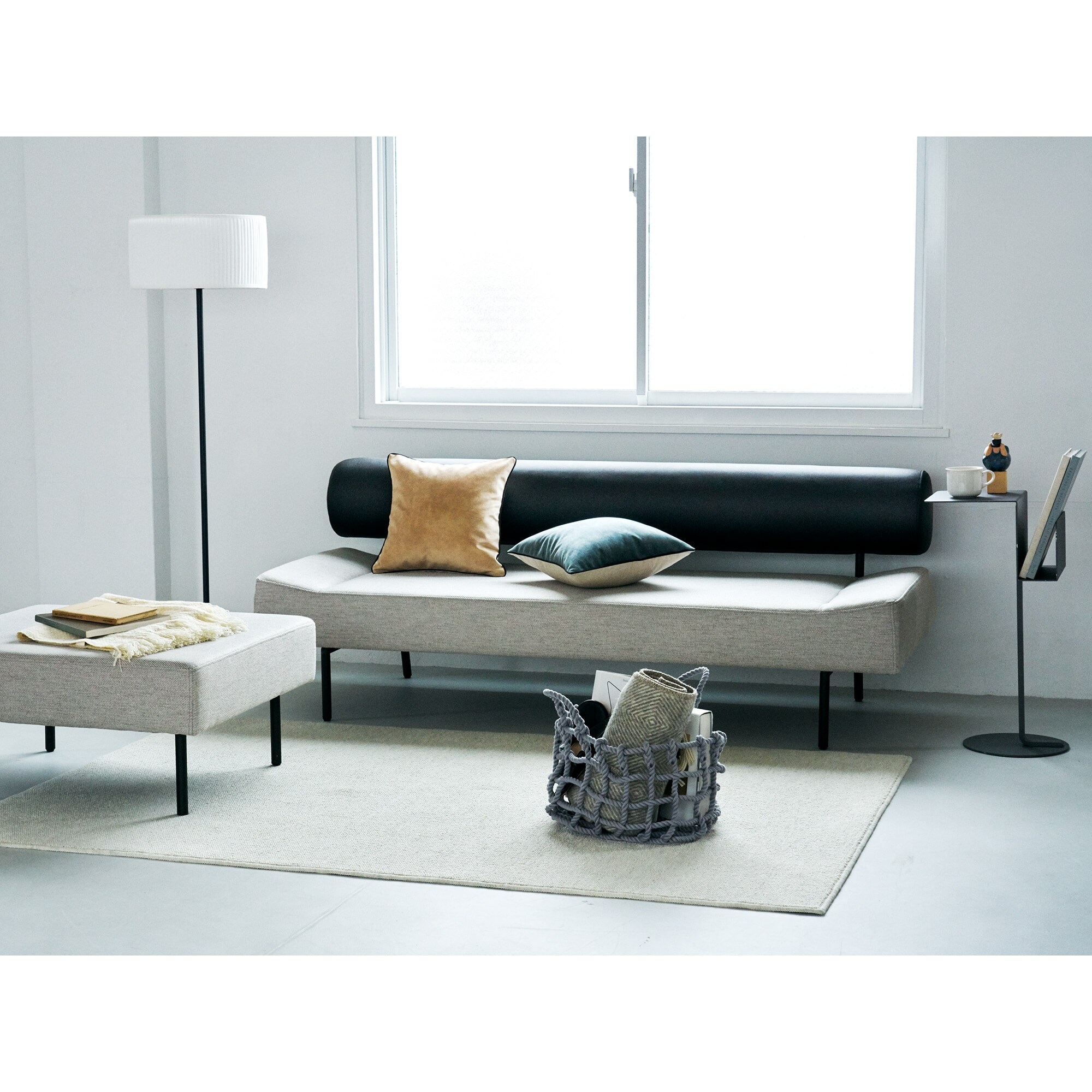 [IDEE]DIVANCO OTTOMAN LIGHT GRAY [2]