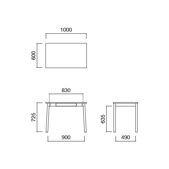 STILT TABLE 1000 Natural [3]