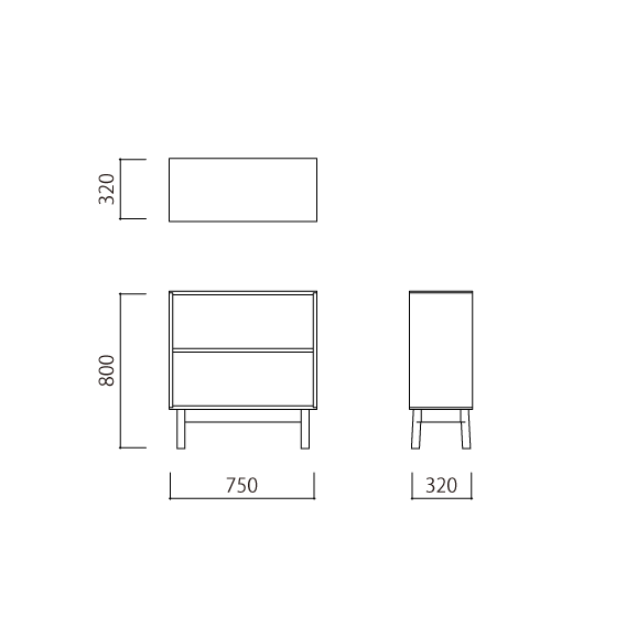 [IDEE]STILT SHELF MEDIUM GREEN BLACK [4]