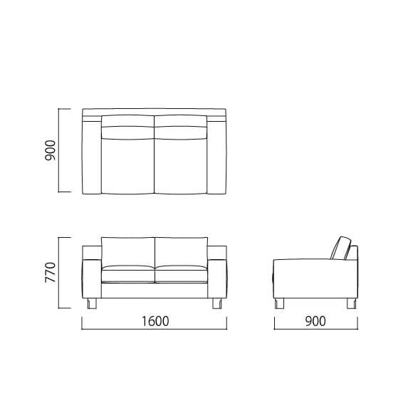 [IDEE]SERIEUX SOFA 1600 SMOOTH CAMEL [5]