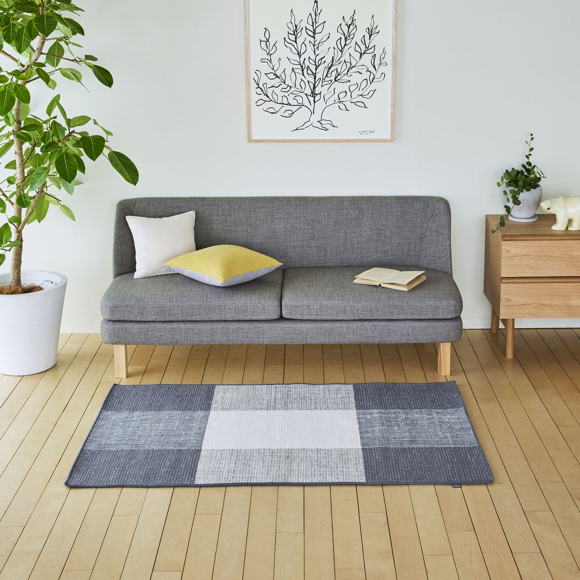 [IDEE]LINIE DESIGN BOLOGNA 90×150cmオーシャン [4]