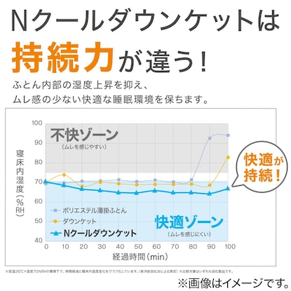 ひんやり洗えるダウンケット 羽毛肌掛け布団　シングル(Nクールs GY K2202 S) [2]