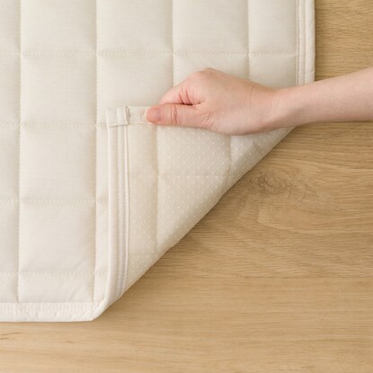 洗える接触冷感キルトラグ(Nクールキルトs BE 185X185 TC20)