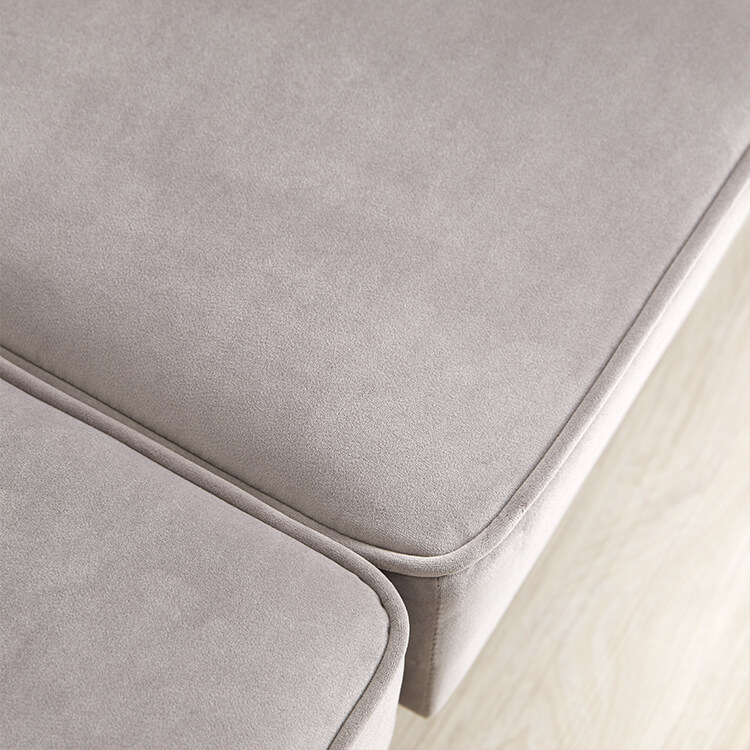 2人掛けソファ ベルベット調のコンパクトサイズ [幅153] [2]