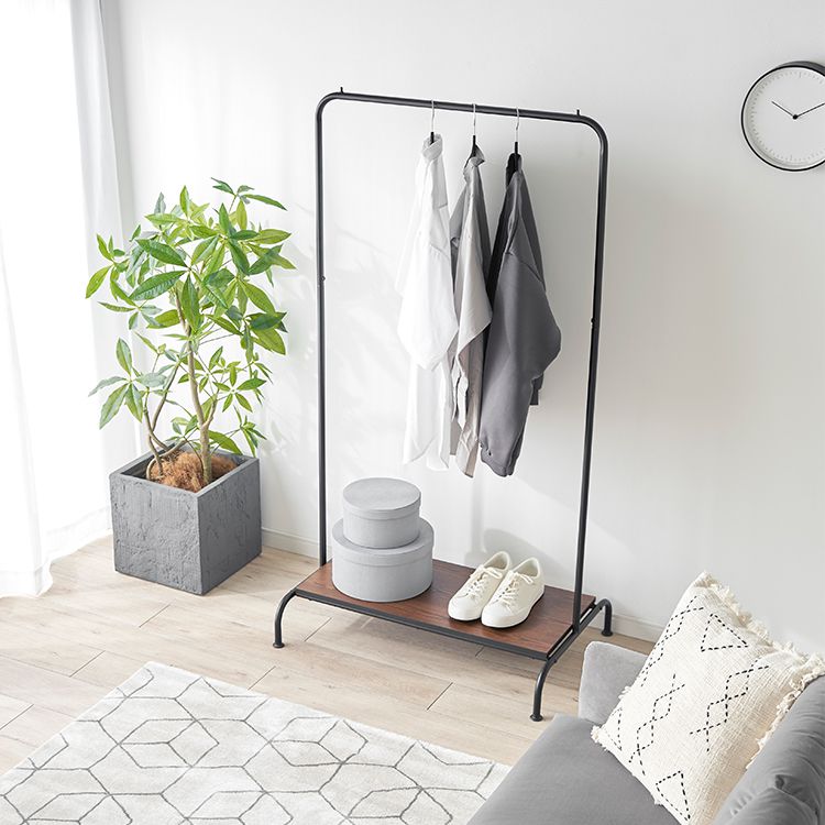 [幅81] ハンガーラック服ラック コンパクト スリム スタイリッシュ リビング収納 [2]