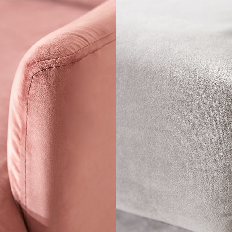 [幅135] 2人掛けソファ フロアソファ ベルベット調 [3]