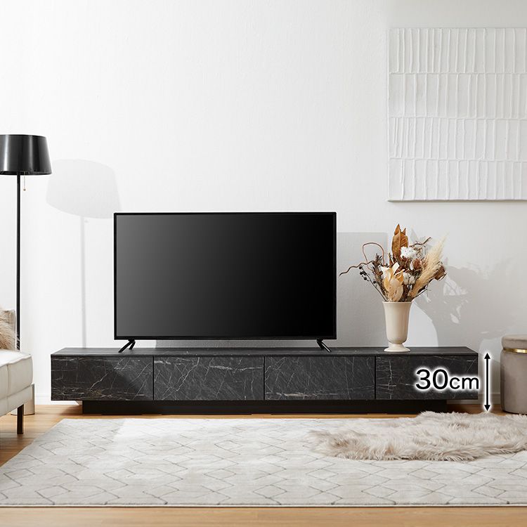 日本製 テレビ台 ローテレビ台 ストーン柄 [幅210] [4]