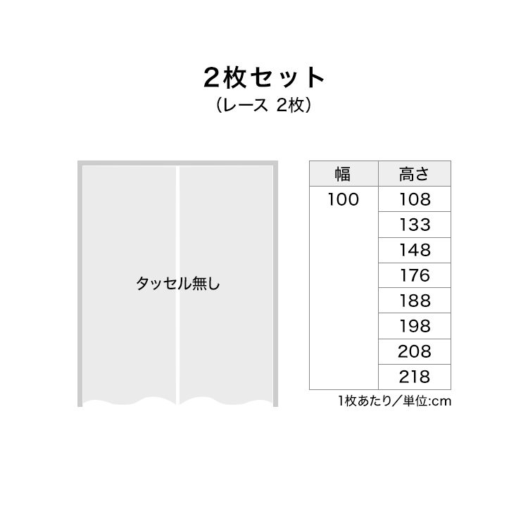 [ブルーグリーン] レースカーテン 洗濯可 [3]