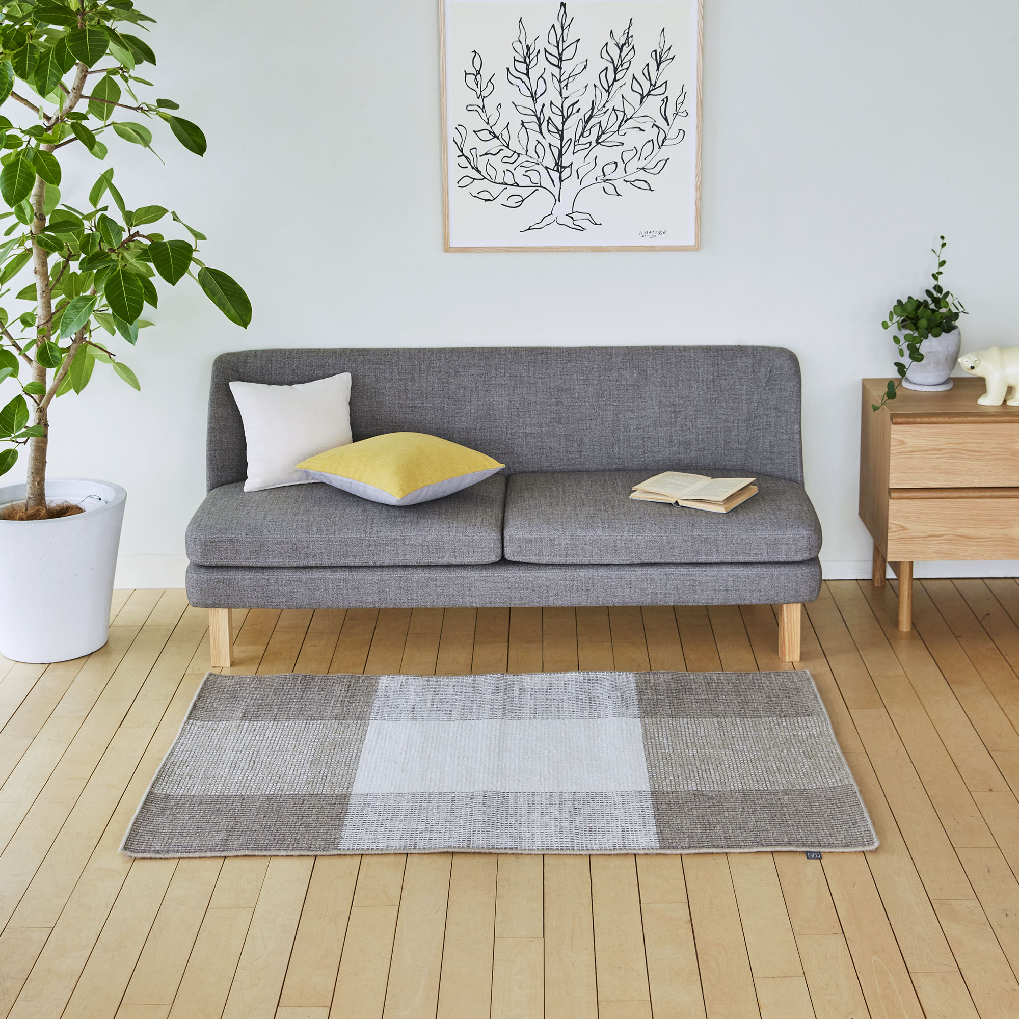 [IDEE]LINIE DESIGN BOLOGNA 90×150cmナチュラル [4]