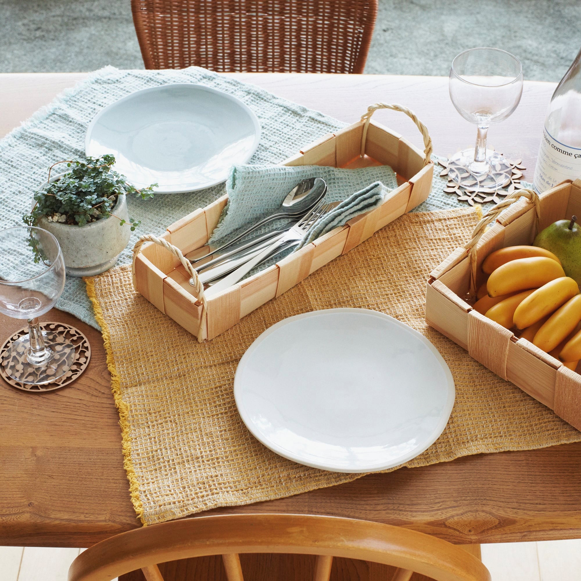 [IDEE]パインバスケット スクエア [5]