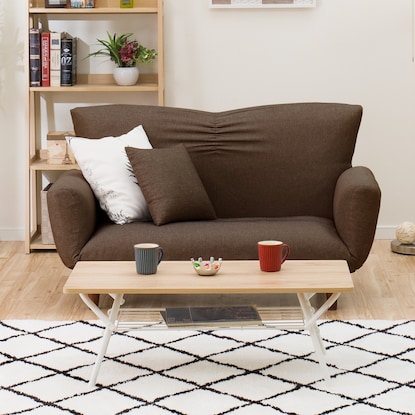 布張りカジュアルソファ(Nクラウン DBR) [2]