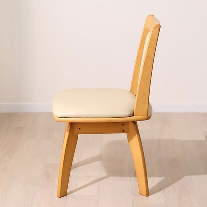 回転式 ダイニングチェア(リック GV LBR) [3]