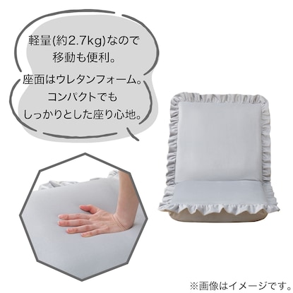 コンパクト座椅子(LC-A03FRL GY) [5]