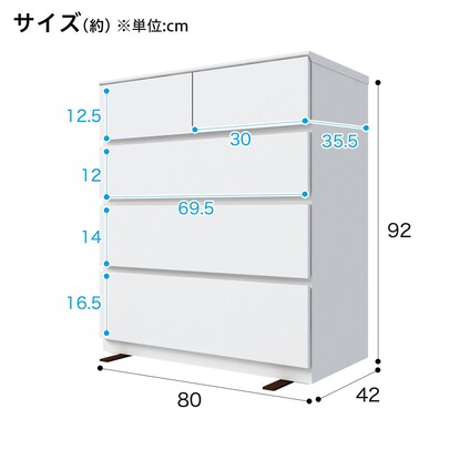 ローチェスト(クエス 80-4LC WH) [5]