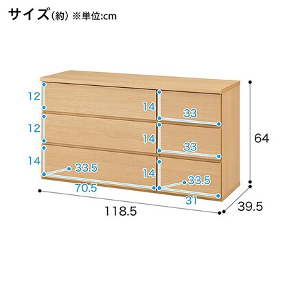 ローチェスト(エレアK 120 LBR 3段) [4]