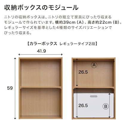 積み重ねできる カラボサイズボックス シャック2 レギュラー ホワイト [4]