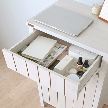 作業台としても便利な高さ90cmのキャビネット(ホワイト) [4]