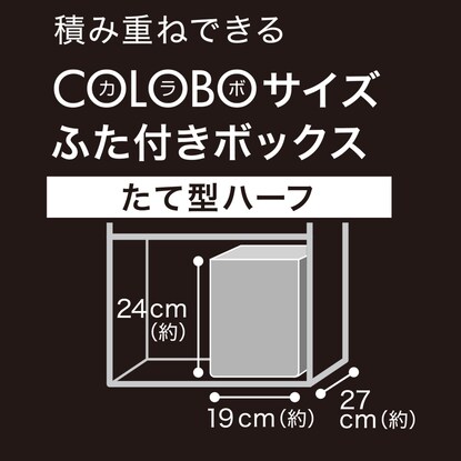 フタ付きトタンバスケット たて型ハーフ [2]