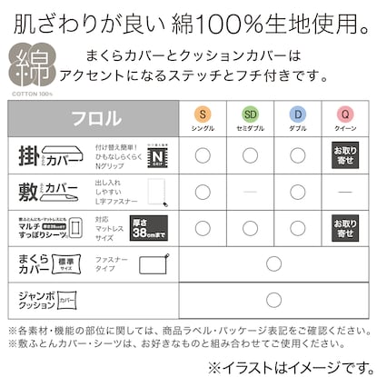 マルチすっぽりシーツ　クイーン(フロル Q) [4]