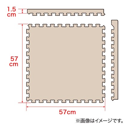 コルクパズルマット 4枚入り ふち付き [4]