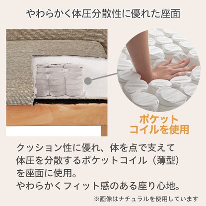 ダイニングチェア(NコレクションC-50P肘付きMBR/DMO) [2]