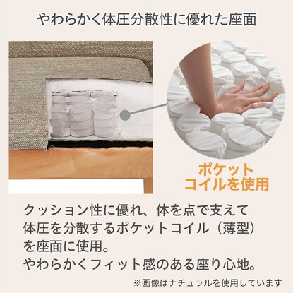 ダイニングチェア(NコレクションC-50P肘付きBK/DR-GY) [2]