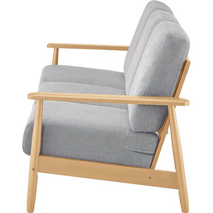 3人用布張りソファ(IG01 LGY/LBR) [3]