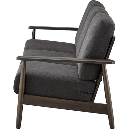 3人用布張りソファ(IG01 BK/DBR) [3]