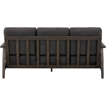 3人用布張りソファ(IG01 BK/DBR) [4]