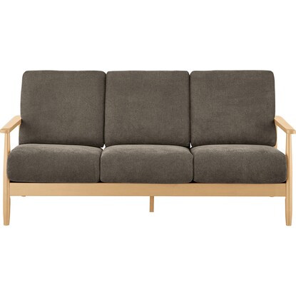 3人用布張りソファ(IG01 DMO/LBR) [2]