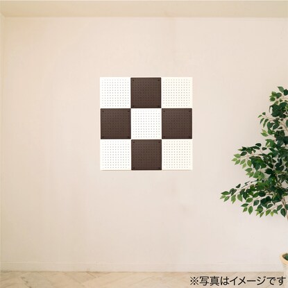 マグネット対応可能なスチールパンチングボード(30×30cm ホワイト) [3]