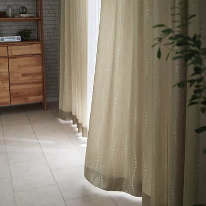 オーダーレース　エコオアシス バルト 2倍ヒダ(幅201-300/丈141-200cm) [2]