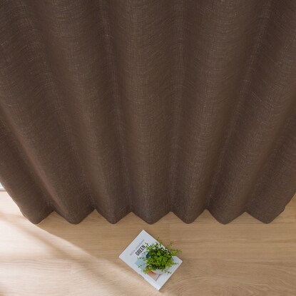 お好みサイズカーテン PK021 ブラウン(幅201-300/丈171-220cm) [3]