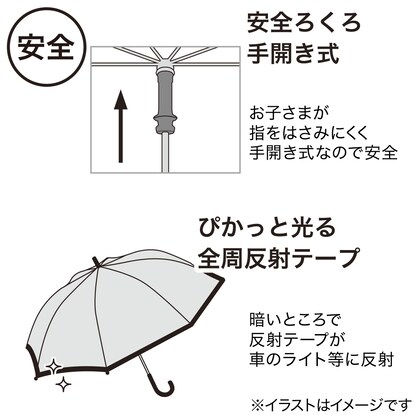 こども用傘(バイカラー 58cm RO) [5]