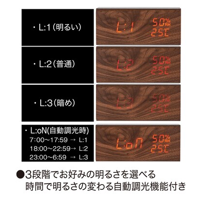 置くだけスマホ充電LED時計(ホルツSWC) 【小型家電リサイクル回収券有 ※ニトリネット限定】 [5]