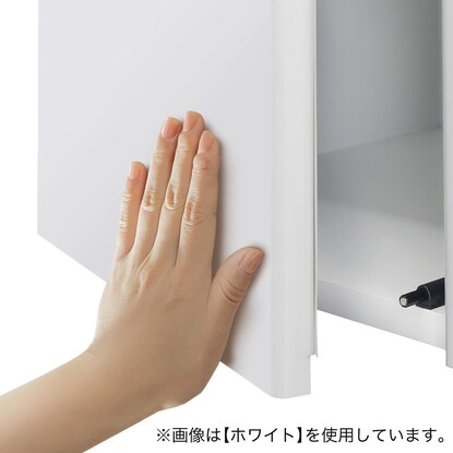 【高さ1㎝単位で選べる】照明付きワードローブ用上置き（幅77.5×高さ70cm WH） [3]