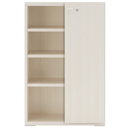 木製書庫(両開き板戸 鍵付 SHELF KFS-74 WW) [2]