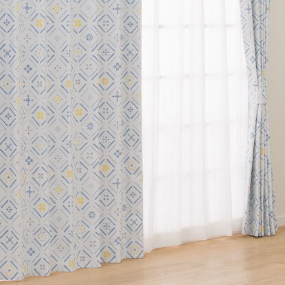 お好みサイズカーテン　DH59　BL(幅-100/丈90-170cm) [2]