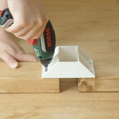 手軽なDIYができる2×4材棚受ダブル(ホワイト) [3]