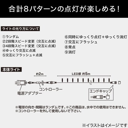 LEDライト(100球 ブルーホワイト iTK) [2]