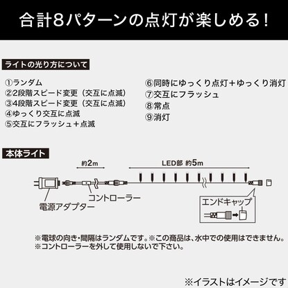 LEDライト(100球 ホワイト iTK) [2]