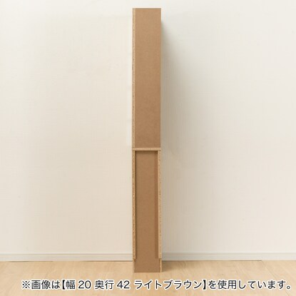 [引き出しタイプ] 幅1cm単位で選べる2面オープン隙間収納 左オープン WH (幅31×奥行52cm) [4]