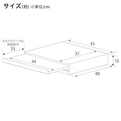 ステンレススライドテーブル引き出し付き(45×40cm) [3]